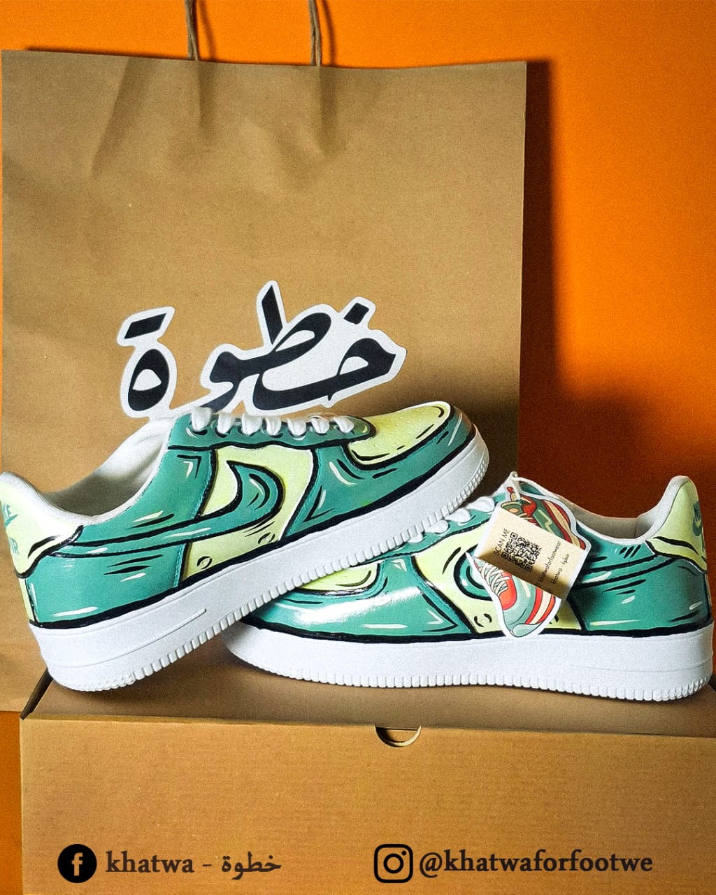 Khatwa Sketch – Nike Air Force 1 (Custom Design)